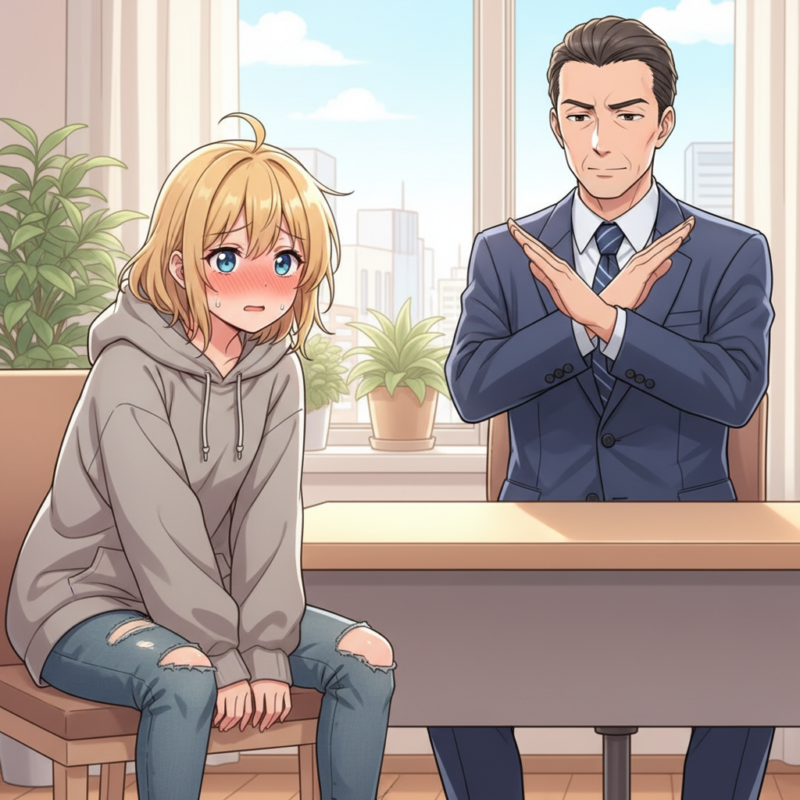 これやったら即アウト！面接で落ちるNGファッション5選