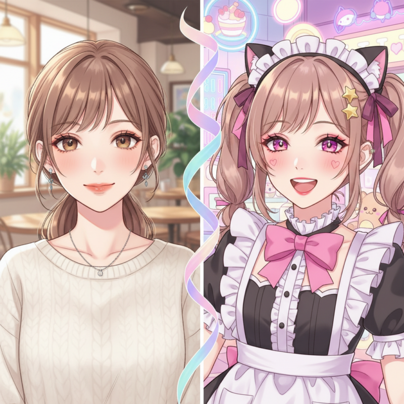 コンカフェメイクって何が違うの?普段メイクとの決定的な差