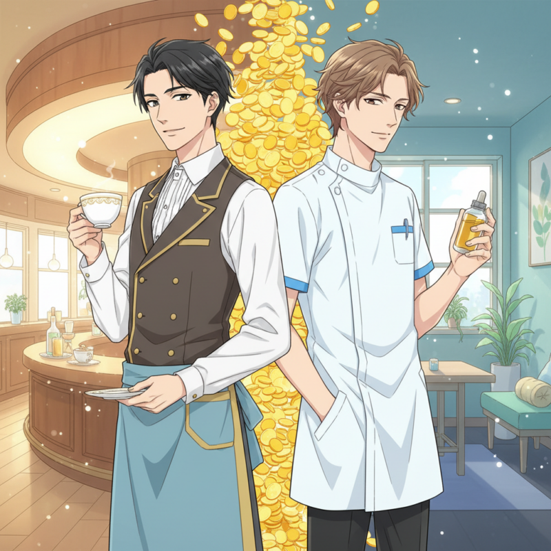 コンカフェメンズとメンズエステ、結局どっちが稼げる？給料と働き方を徹底比較