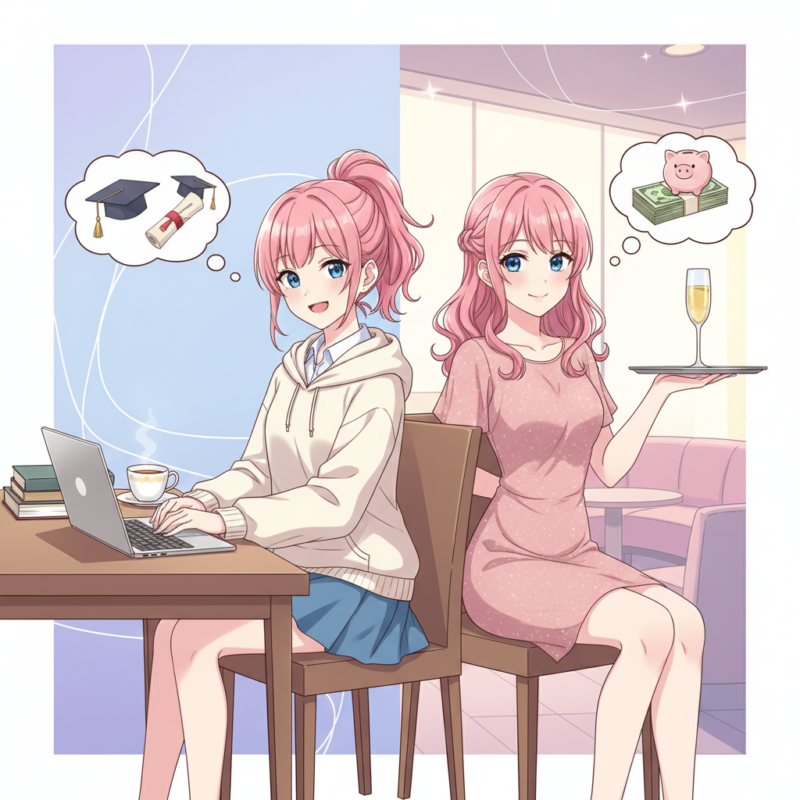 大学生がラウンジ嬢バイトと学業を両立できる理由とメリット