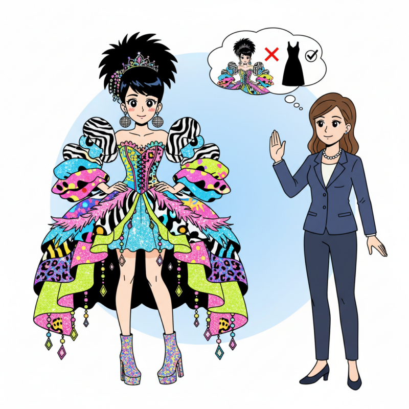 以前は「とにかく派手なら良い」と思っていました