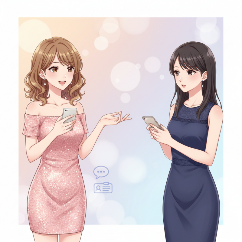 キャバ嬢 line 名前の解説イメージ