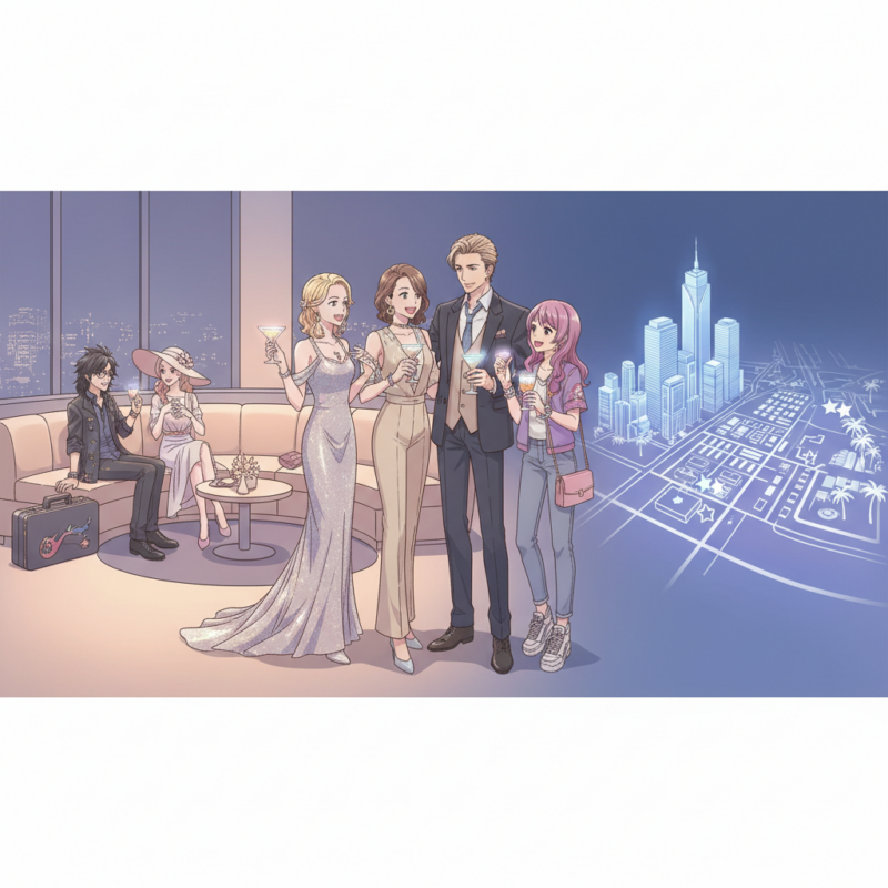 芸能人やアイドルと出会いやすい会員制ラウンジの特徴とエリア