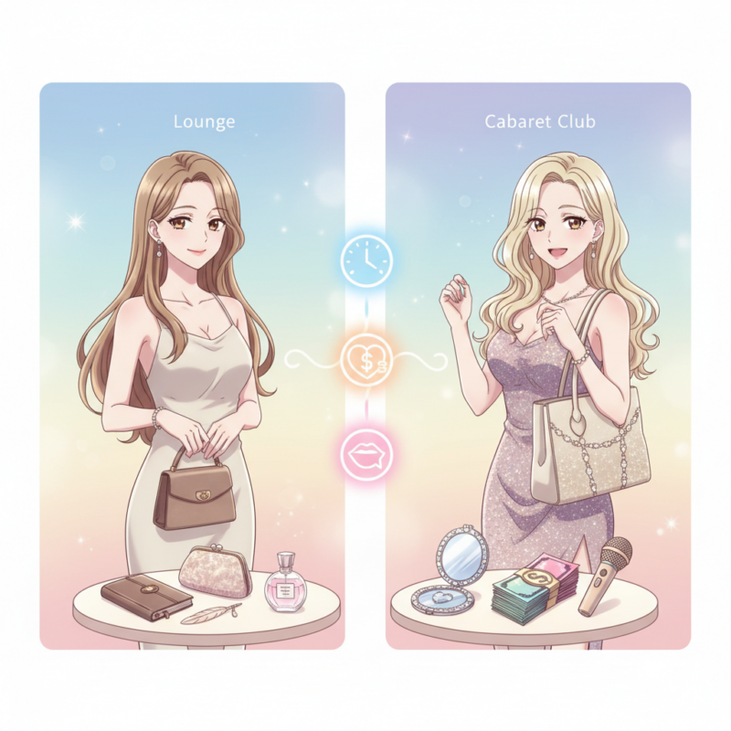 ラウンジとキャバクラで持ち物は違う？押さえておきたい3つのポイント