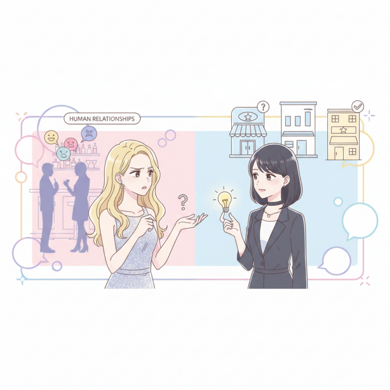 【人間関係・店選び編】ラウンジ嬢知恵袋の悩み相談まとめ